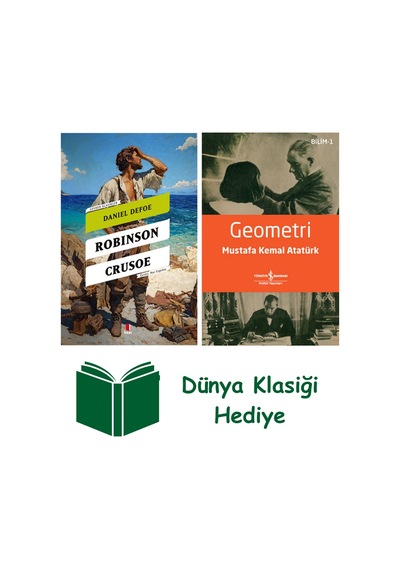 Robinson Crusoe + Geometri + Dünya Klasiği Hediye