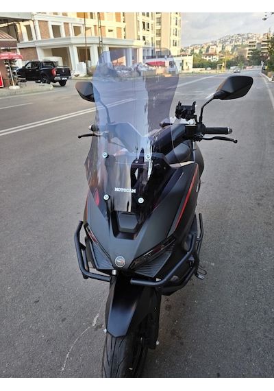 Motocam Rks Lince 125 Ön Cam 2021-2026 Model 55cm Füme Renkli 4mm Kısa