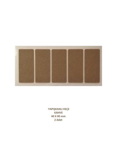Zemin Koruyucu, 40x90 mm Keçe, Kahve (2 Adet)