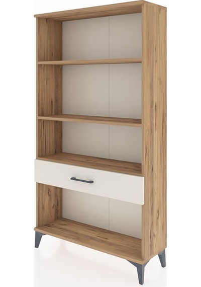 Arges Dolap 3 Raflı Tek Çekmeceli 88x30x163 Çam-aytaşı Atlas Çam