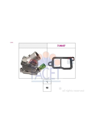 Volvo Xc70 Termostat D5 2007-2010 Facet 78606