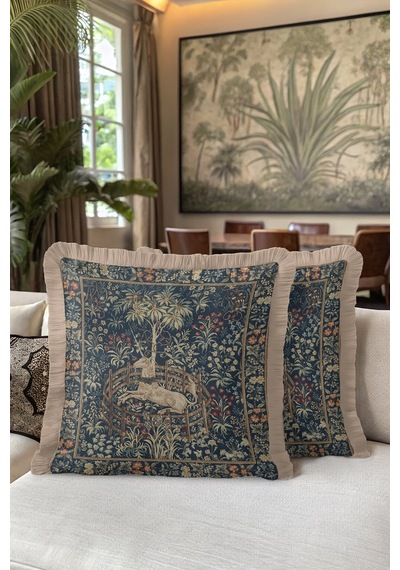 Kraliyet Vintage Unicorn Saçaklı Yastık Kılıfı-çiçekler Ve At Klasik Lacivert Püskül Kırlent Kılıfı Mat Fırtına Yosun Kraliyet Vintage Unicorn Saçaklı Yastık Kılıfı-çiçekler Ve At Klasik Lacivert Püskül Kırlent Kılıfı Mat Fırtına Yosun