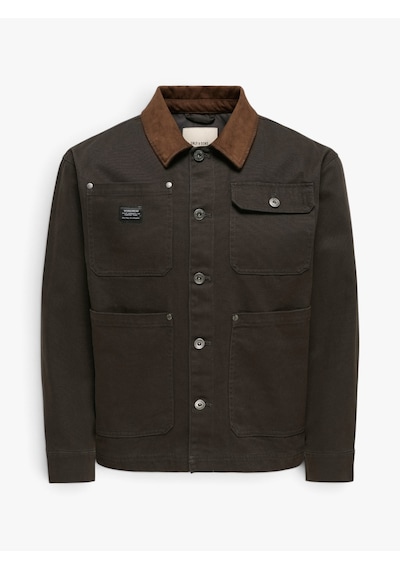 Only & Sons Onsrıcky Cotton Jacket Otw Ww Vd Erkek Siyah Mont - 22038706