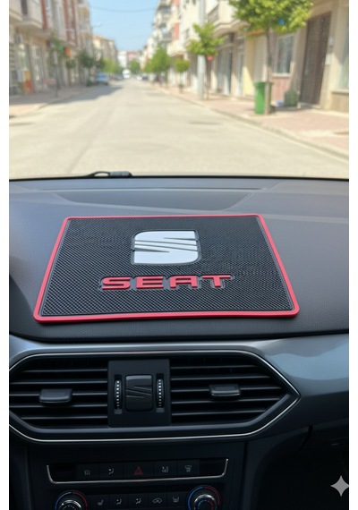 Seat Uyumlu 5 Li Oto Halı Paspas & Dijital Baskılı Araç Boyun Yastığı & Çok Parçalı Oto Aksesuar Seti
