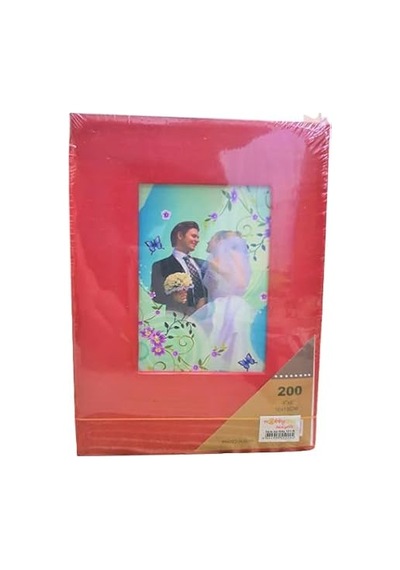 Fotoğraf Resim Albüm 10x15 Cm 200'lük Kırmızı