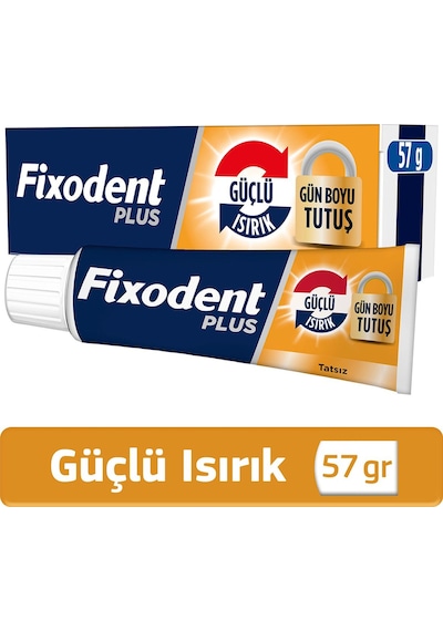 Fixodent Plus Güçlü Isırık Diş Protezi Yapıştırıcı Krem 57 G