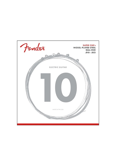 Fender 0730250407 Super 250 Nickel Plated Steel Elektro Gitar Teli 10-52 250rh Regular/heavy Set Güçlü Baslar Ve Parlak Tizler