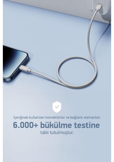 100w Örgülü Type C To Type C Spk-10 1mt Data Ve Şarj Kablosu Diğer