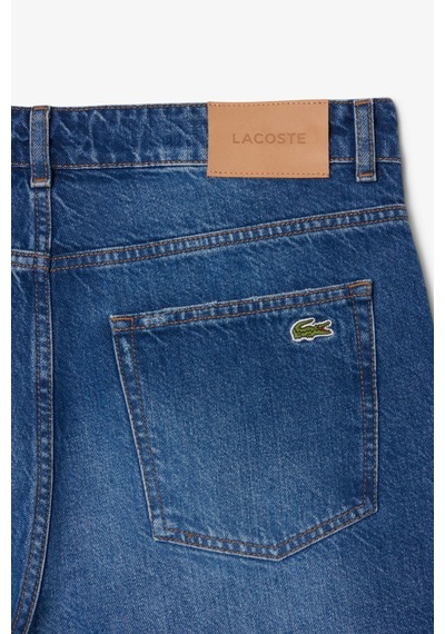 Lacoste Men's Straight Fit Denim Dark Blue Bermuda Jean Shorts Erkek Düz Kesim Bermuda Kot Şort Koyu Mavi Lacoste Men's Straight Fit Denim Dark Blue Bermuda Jean Shorts Erkek Düz Kesim Bermuda Kot Şort Koyu Mavi