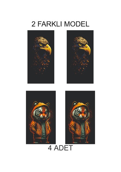 Klasik Ve Şık Kapı Direk Folyo Sticker Etiket