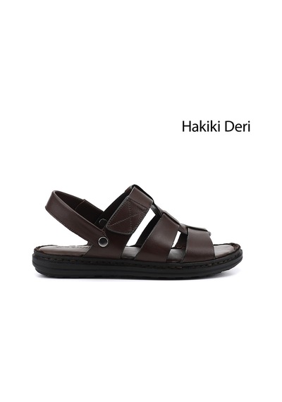Gönderi(R) Gönderi R Erkek Kahverengi Hakiki Deri Comfort Sandalet Dyma73142822