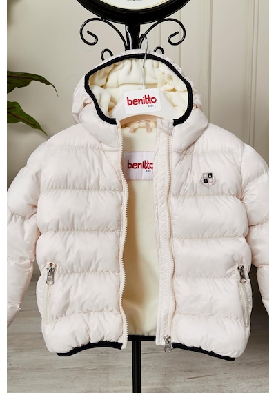 Benitto Kids Erkek Bebek Çocuk Mont 51282 Beyaz
