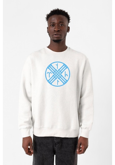 Tengri Tamga Beyaz Erkek 2ip Sweatshirt 001