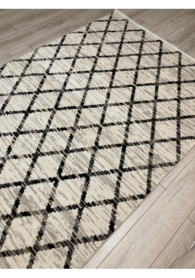 Dinarsu Nero Soft Iplik+etnik Desen+200x290 +12 Mm+çok Yu