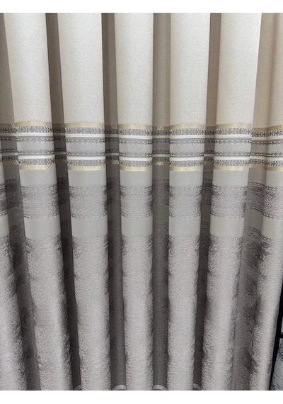 Nivemeshome Urla V-5202 Vizon 1/3 Sık Pileli Fon Perde Apm Çok Renkli