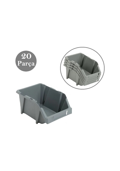 Venoa Dg15 Depo Raf Düzenleyici Parça Saklama Avadanlık Kutusu 20 Parça 193x123x97 Mm