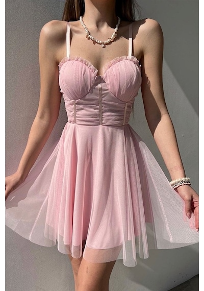 Askılı Elbise Askılı Astarlı Elbise Tütü Elbise Crop Elbise Elbis