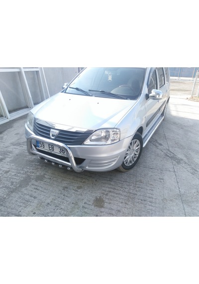 Dacia Logan Mcv 2008-2012 - Ön Koruma Bull Bar - Ara Borulu Karter Korumalı- Bream A