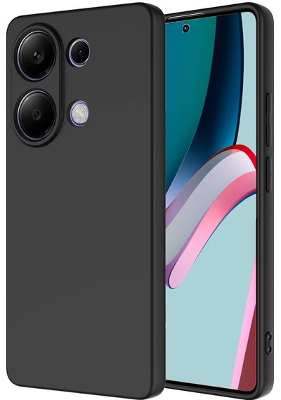 Noktaks - Xiaomi Uyumlu Xiaomi Redmi Note 13 4g - Kılıf İçi Kadife Koruyucu Mara Lansman Kapak - Siyah