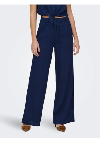 Only Kadın Belden Lastikli Lacivert Pantolon - 15367285