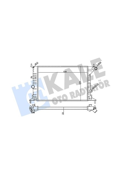 Kale 355060 Motor Su Radyatörü - Opel Vectra B 1995-2002 2.0 İ Manuel Şanz. 90528302 - 90499822