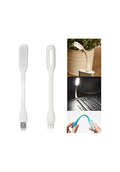 Usb Led Lamba Katlanabilir Pc Laptop Klavye Aydınlatma Esnek Bükülebilir Powerbank/bilgisayar/laptop Gibi Usb Bağlantısı Olan Cihazlarda Kullanabilirsiniz Beyaz
