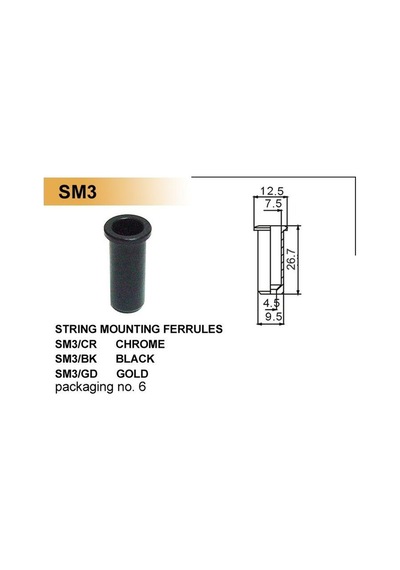 Dr. Parts Sm3 String Ferrule Gd - Gold Tel Yüksüğü