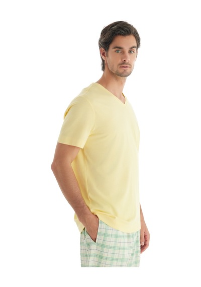 Blackspade Erkek T-shirt 40717 - Açık Sarı