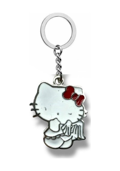 Klasik Hello Kitty Figürlü Anahtarlık Sevimli Ve Hafif Metal Aksesuar
