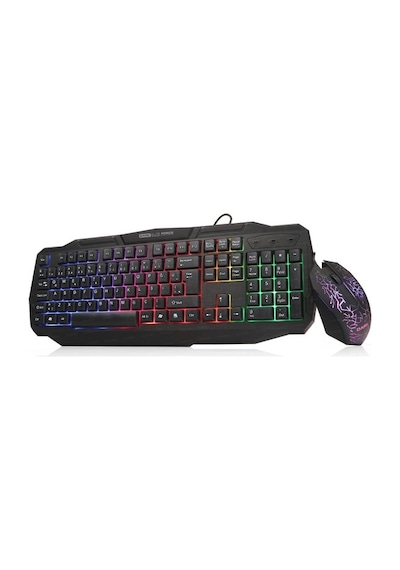 Dark Force GKM1000 USB Kablolu Q Klavye Mouse Set