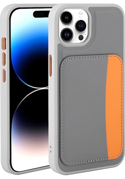 Apple Uyumlu iPhone 15 Pro Max Kılıf Kartlıklı Zore X-kart Silikon Kapak - Siyah Siyah