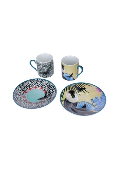Mikasa Sarah Arnett Porselen 2li 85 Ml Kahve Fincan Takımı Mavi