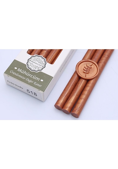 Mühür Mumu Çubuk 11mmx120mm 10 lu Paket Model: 518 BAKIR SEDEF