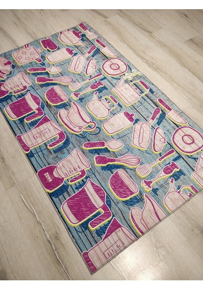 Joker Halı Norm Mutfak 50-207 Mavi Pembe Mutfak Halı 95X150 Cm Joker Halı Norm Mutfak 50-207 Mavi Pembe Mutfak Halı 95X150 Cm