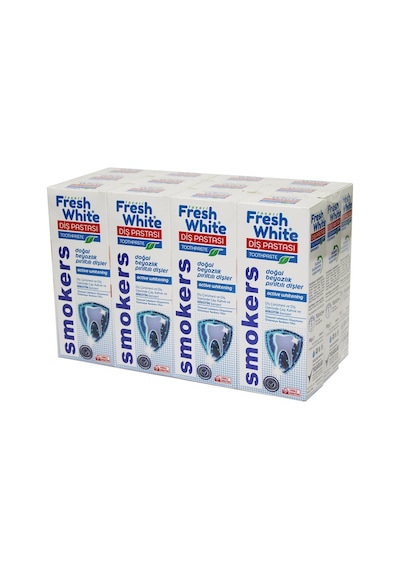 Fresh White T-smk-01 Diş Pastası 90gr - 12'li Paket