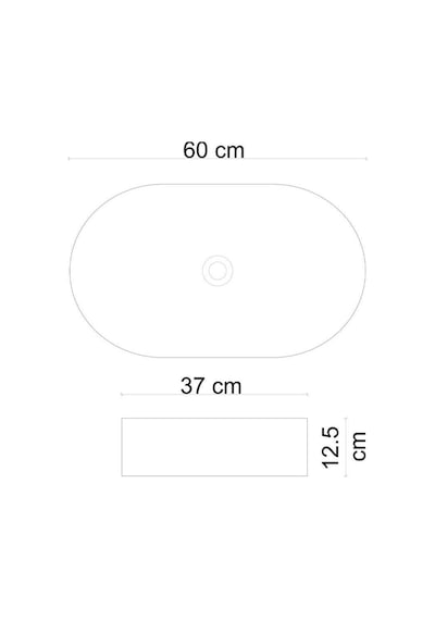 E-w1202ms Tezgah Üstü Lavabo Mat Siyah Renkli