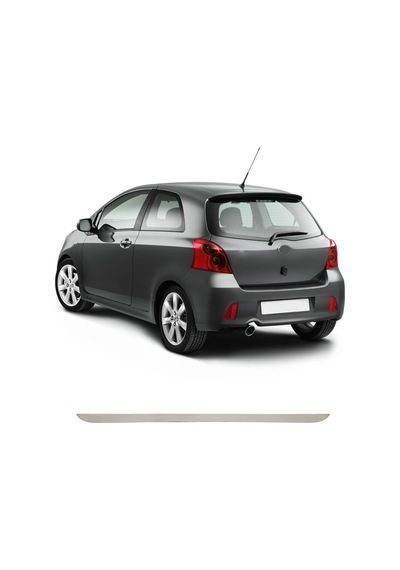 Toyota Yaris 3 Uyumlu 2008 Ve Üzeri Krom Bagaj Alt Çıtası Paslanmaz Çelik
