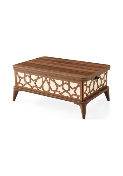 ZERENLAND 1315 AKILLI SEHPA, SİHİRLİ SEHPA, AÇILIR ORTA SEHPA, BÜYÜYEN SEHPA 82*50cm STAR CEVİZ