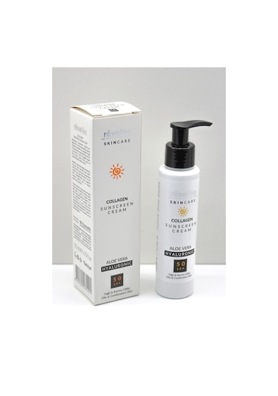 Skincare Yağlı Ve Karma Ciltler Için 125 Ml Güneş Kremi Kolajen&aloe Vera&hyalüronik Asit