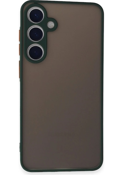 Newface - 754 - Samsung Galaxy S24 Kılıf Montreal Silikon Kapak - Edntrend - - Yeşil