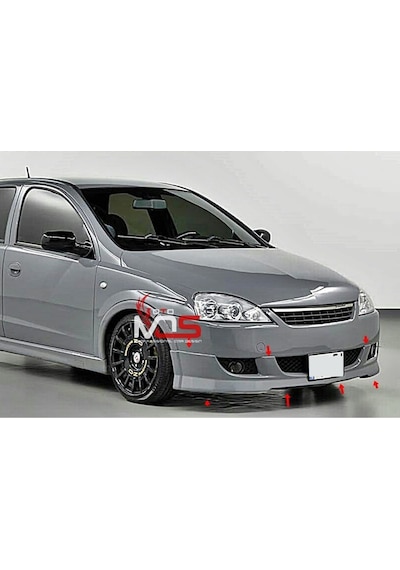 Opel Corsa C Ön Tampon Eki Karlık Makyajlı Kasa Fiberglass Boyasız