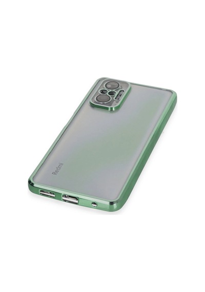 Uryport Xiaomi Redmi Note 10 Pro Kılıf Razer Lensli Silikon - Yeşil Çok Renkli