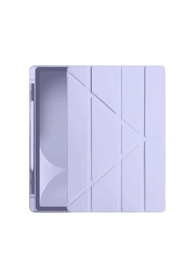 Mey İthalat Apple iPad Pro 11 2024 Kılıf Kalemlikli Hugo Tablet Kılıfı - Lila