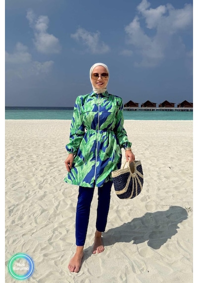 Kahijab Palm Tesettür Mayo - Yeşil Yeşil