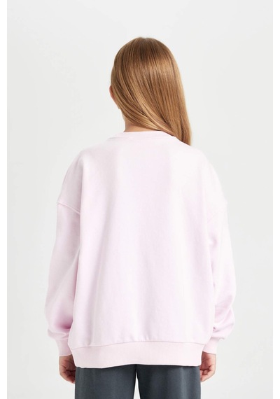 DeFacto Kız Çocuk Pembe Barbie Oversize Geniş Kalıp Bisiklet Yaka İçi Yumuşak Tüylü Sweatshirt D1117A824AUPN633 DeFacto Kız Çocuk Pembe Barbie Oversize Geniş Kalıp Bisiklet Yaka İçi Yumuşak Tüylü Sweatshirt D1117A824AUPN633
