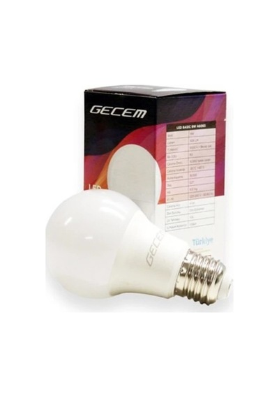 Gecem 10'Lu Kırılmaz Led Ampul 9W