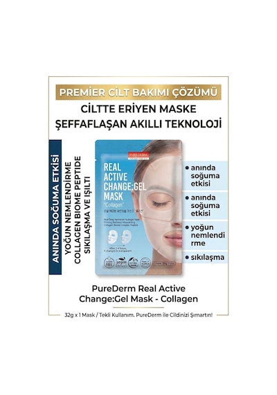 Şeffaflaşan Kore Kolajen Kompleksi Eriyen Maske