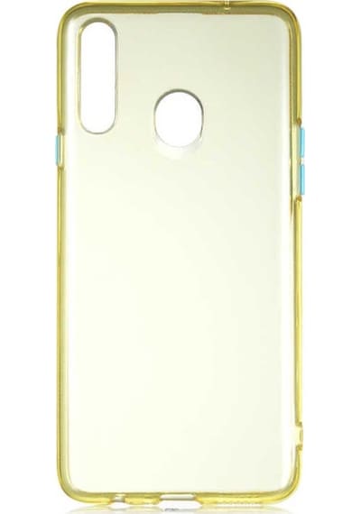Samsung Uyumlu Galaxy A20s Kılıf Zore Bistro Kapak Sarı