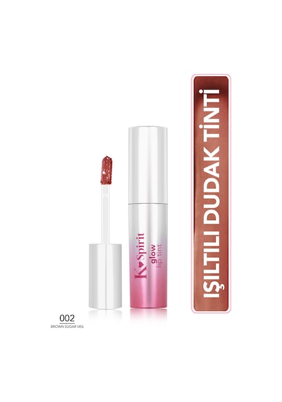 Flormar K-spirit Glow Lip Tint Yoğun Nemlendirici & Işıltılı Uzun Süre Kalıcı Dudak Tint'i 002brwnsgrveıl