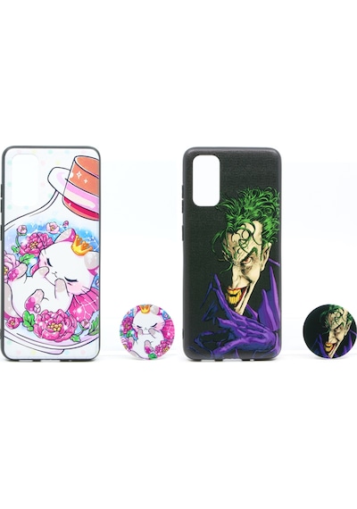 Nettech Samsung Galaxy S11e Uyumlu Desenli Popsocket Seri Arka